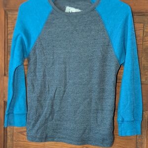 Blue‎ and Gray Raglan Jersey with Color-Blocked Design